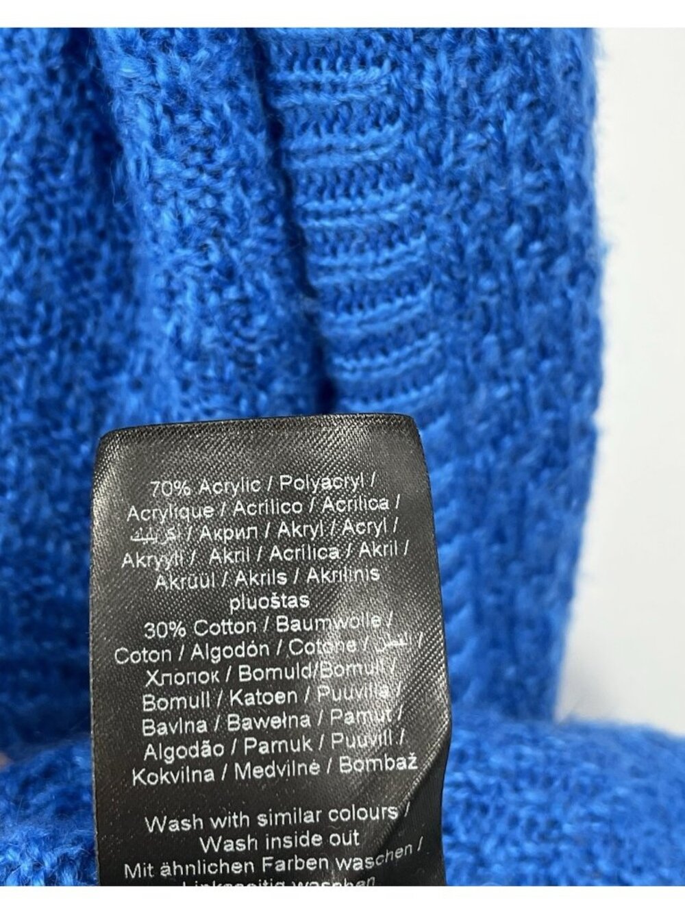 ICHI Women's Blue Ihodansa Sweater Cardigan Small - Picture 5 of 6